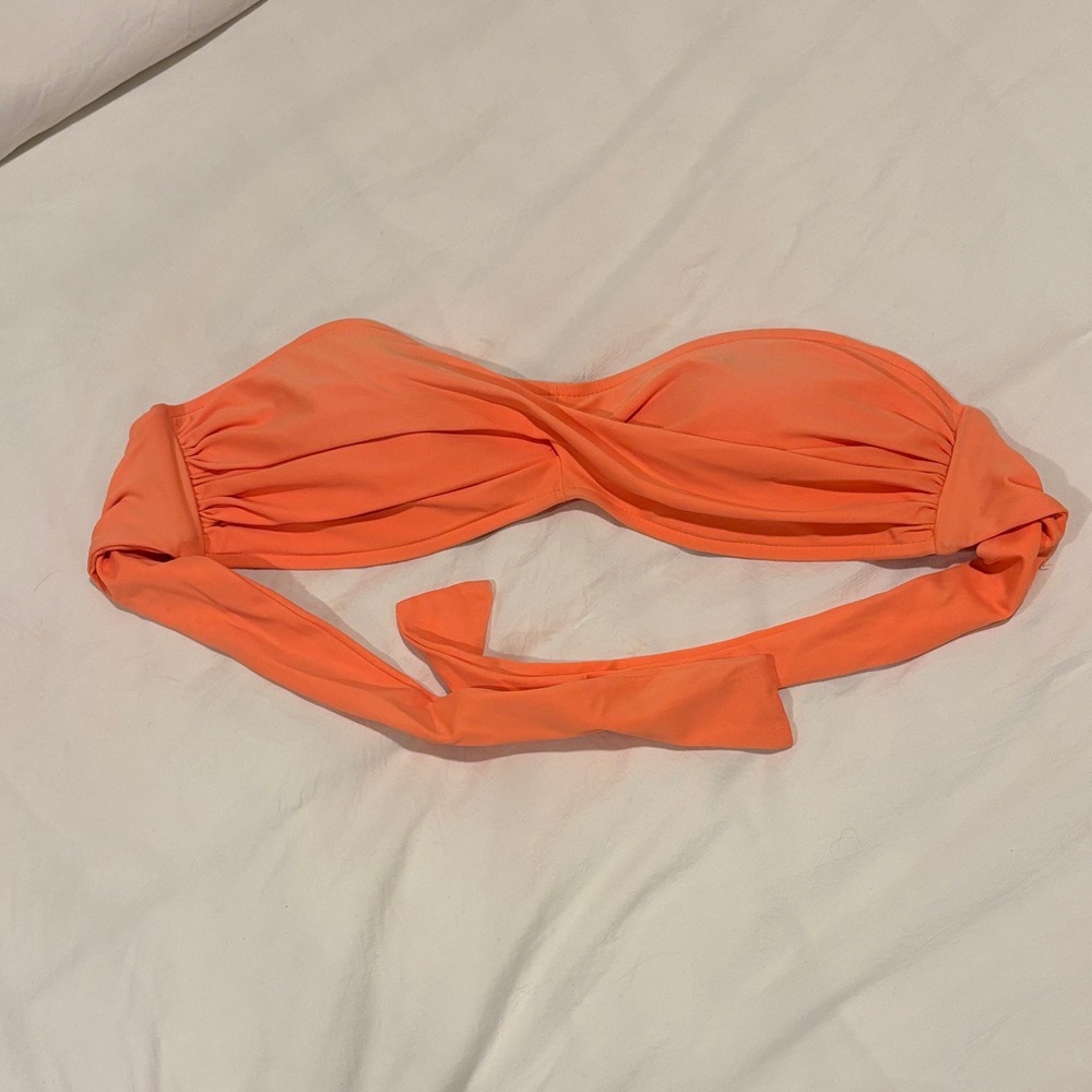 Orange Twist Bikini Top